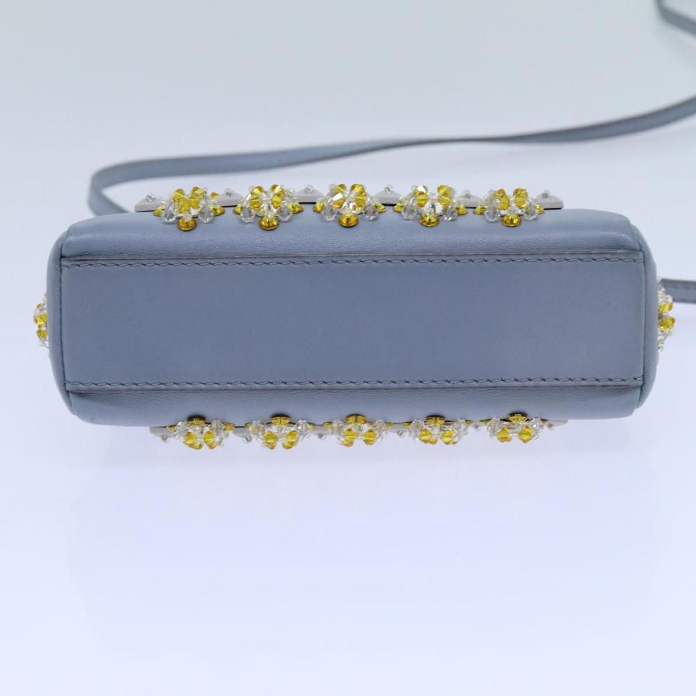 Blue Leather Fendi Peekaboo