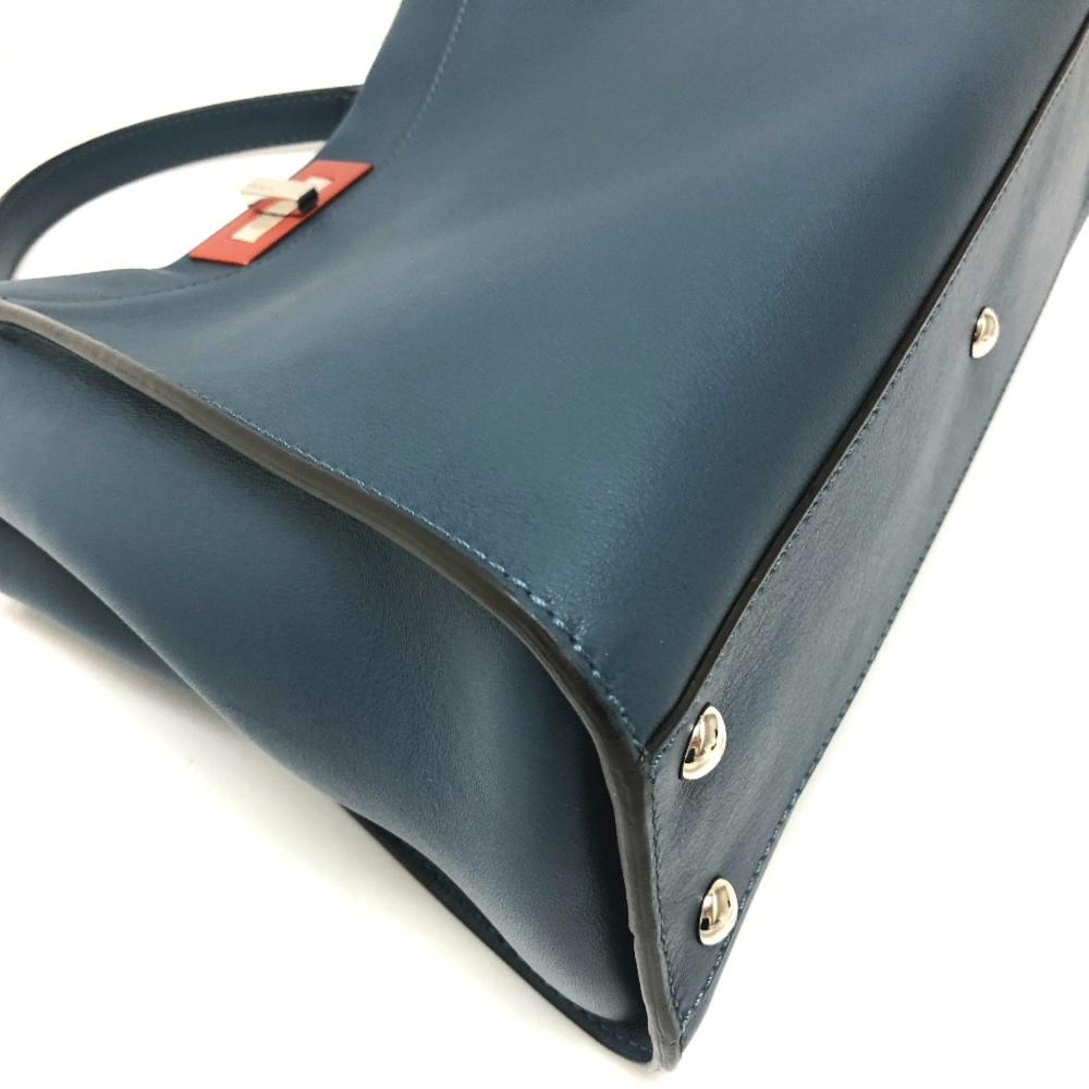 Blue Leather Fendi Peekaboo