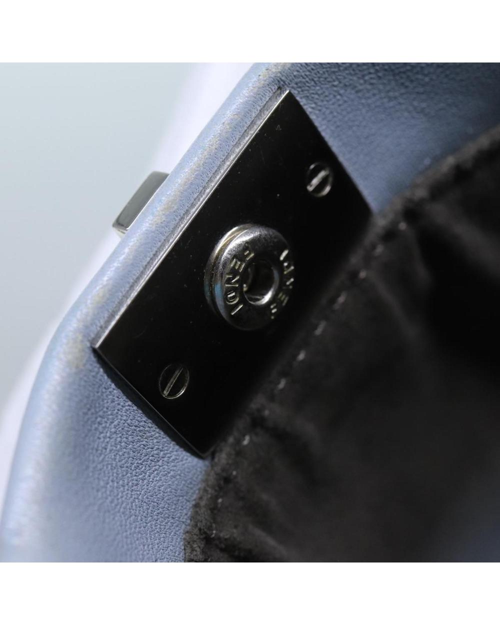 Blue Leather Fendi Peekaboo