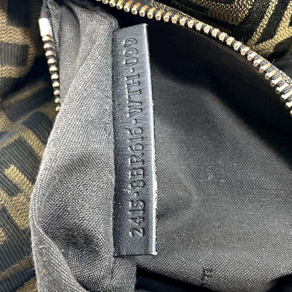 Brown Canvas Fendi Baguette