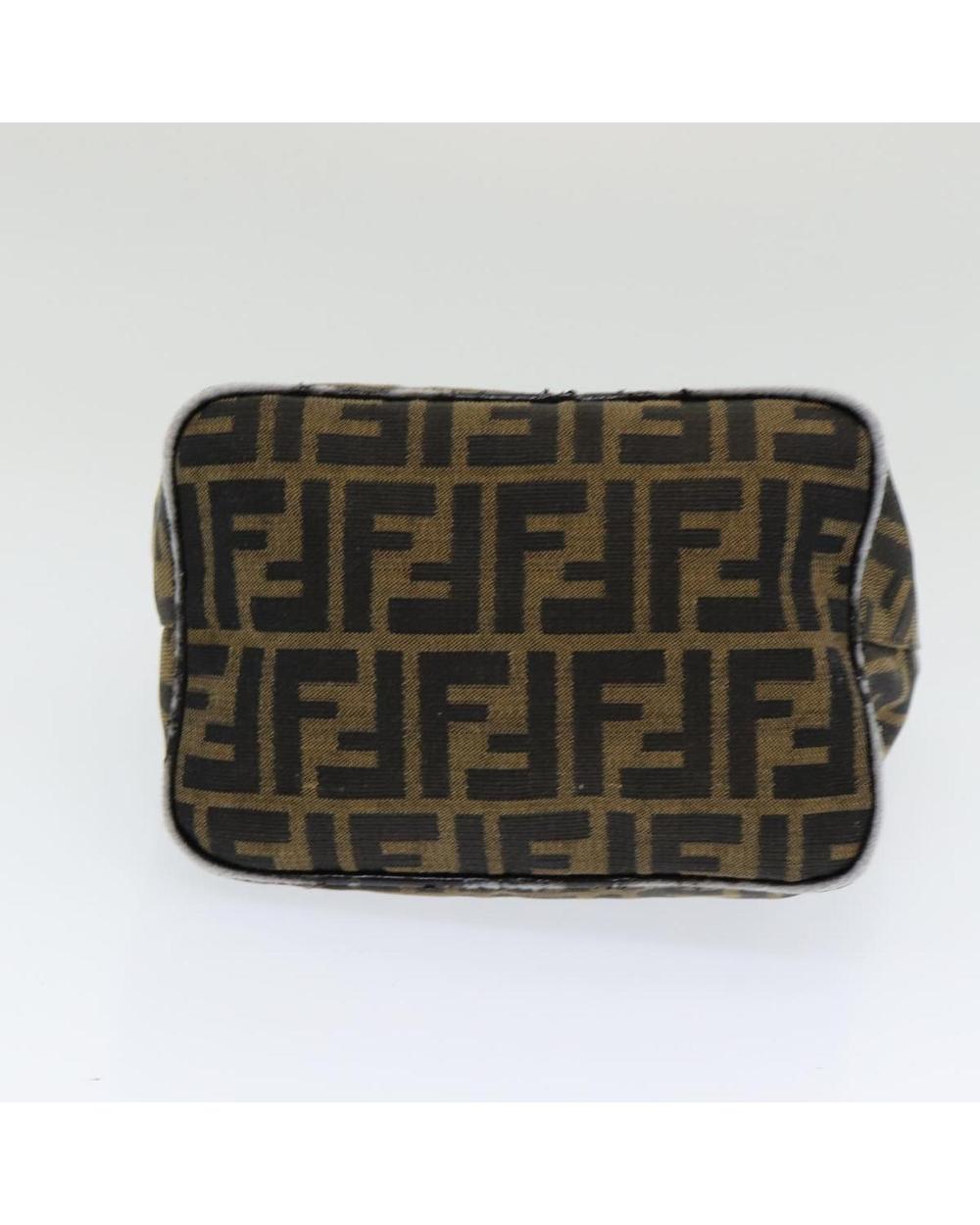 Brown Canvas Fendi Baguette