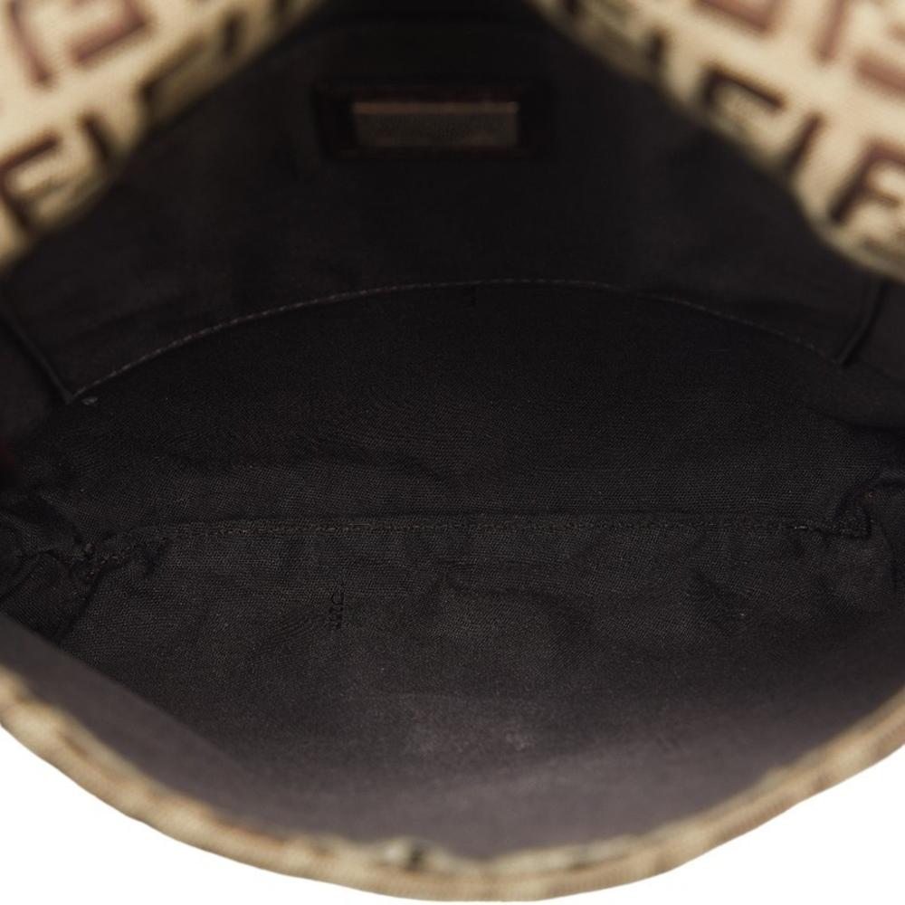 Brown Canvas Fendi Crossbody Bag