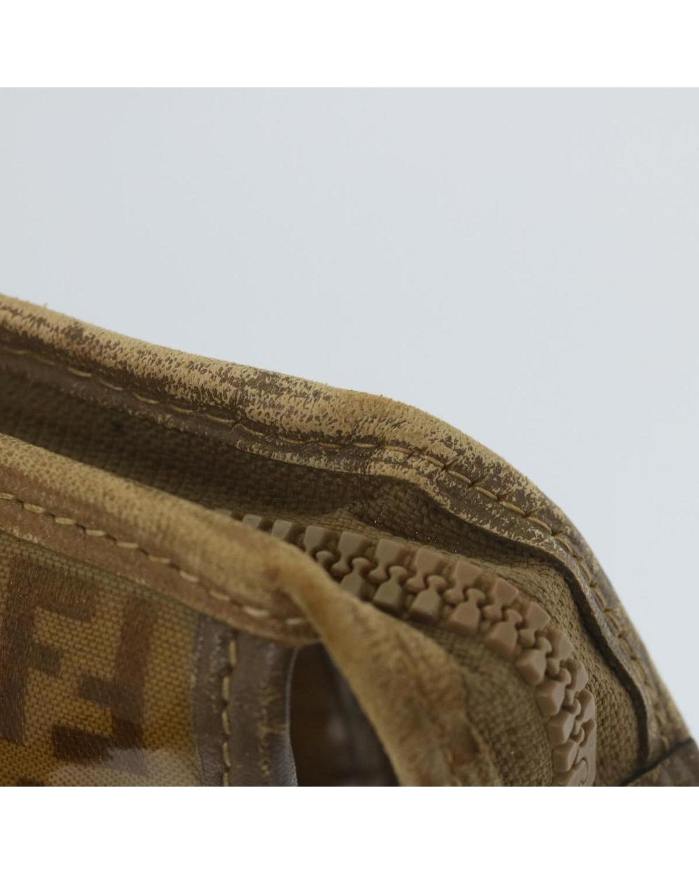 Brown Canvas Fendi Clutch