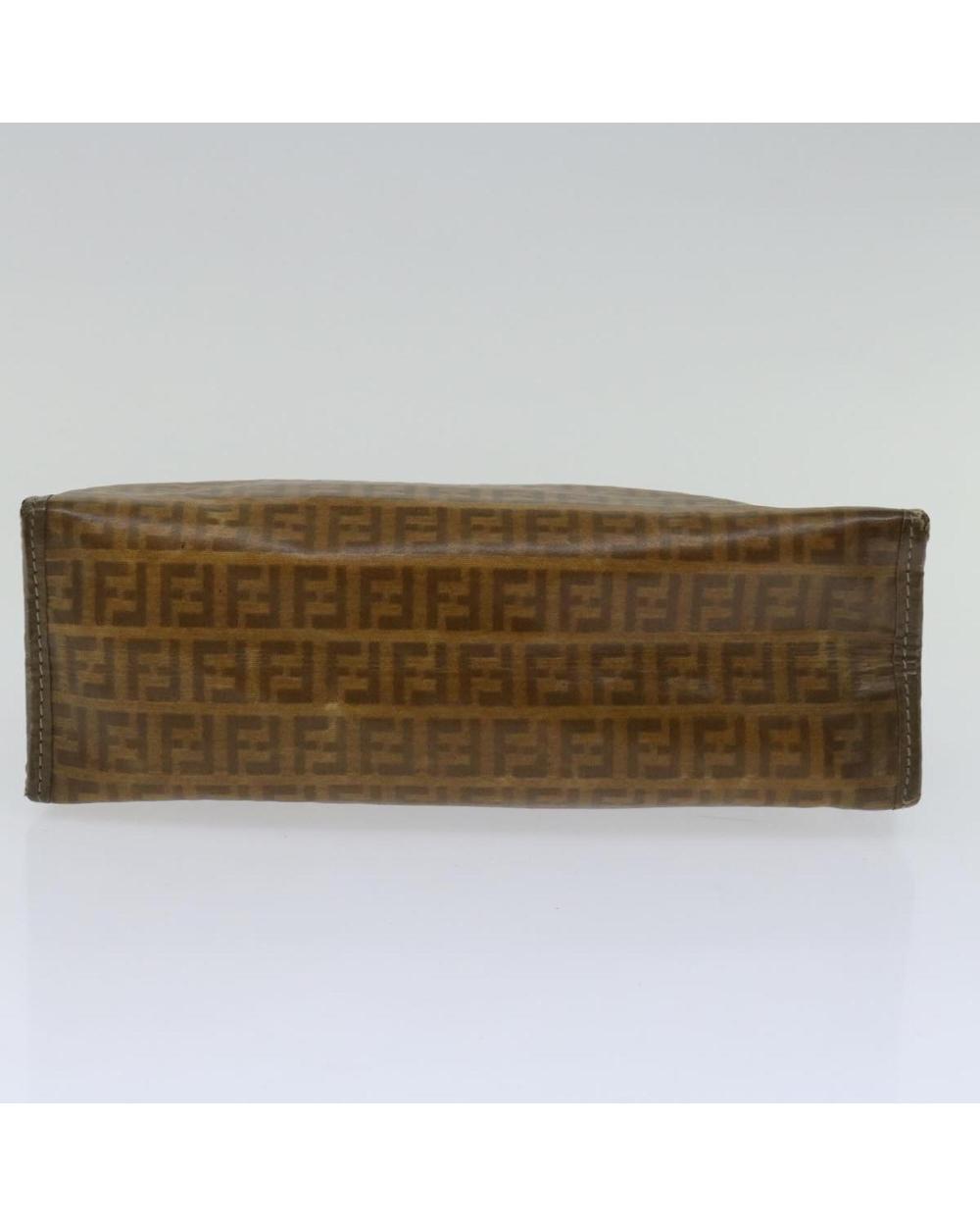 Brown Canvas Fendi Clutch