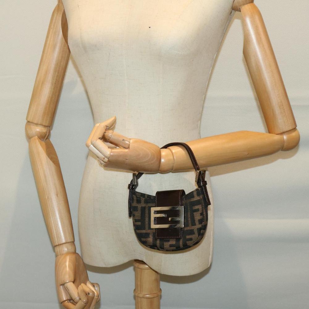 Brown Canvas Fendi Handbag
