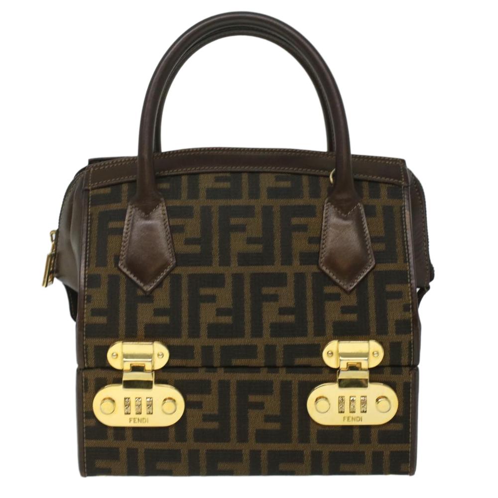 Brown Canvas Fendi Handbag