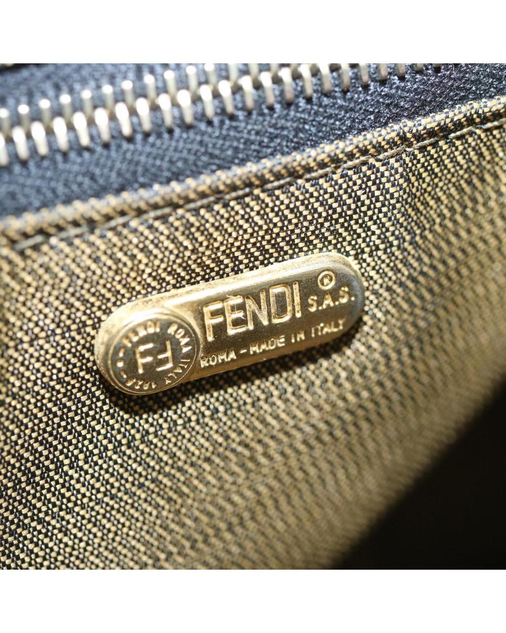 Brown Canvas Fendi Handbag