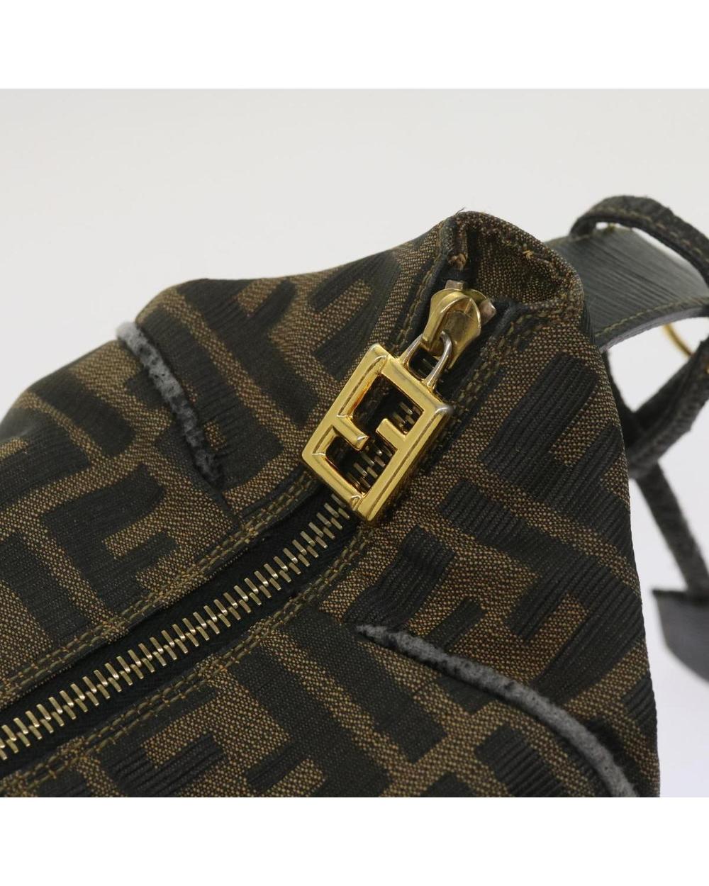 Brown Canvas Fendi Handbag
