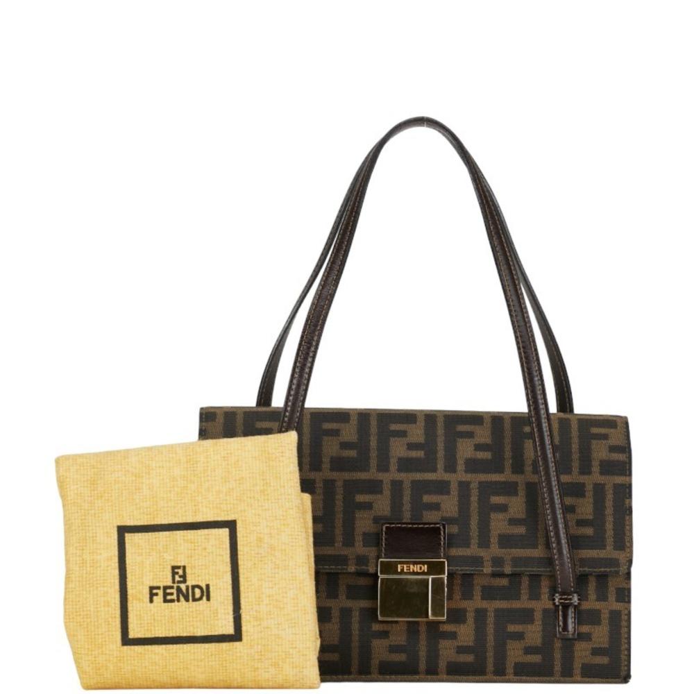 Brown Canvas Fendi Handbag