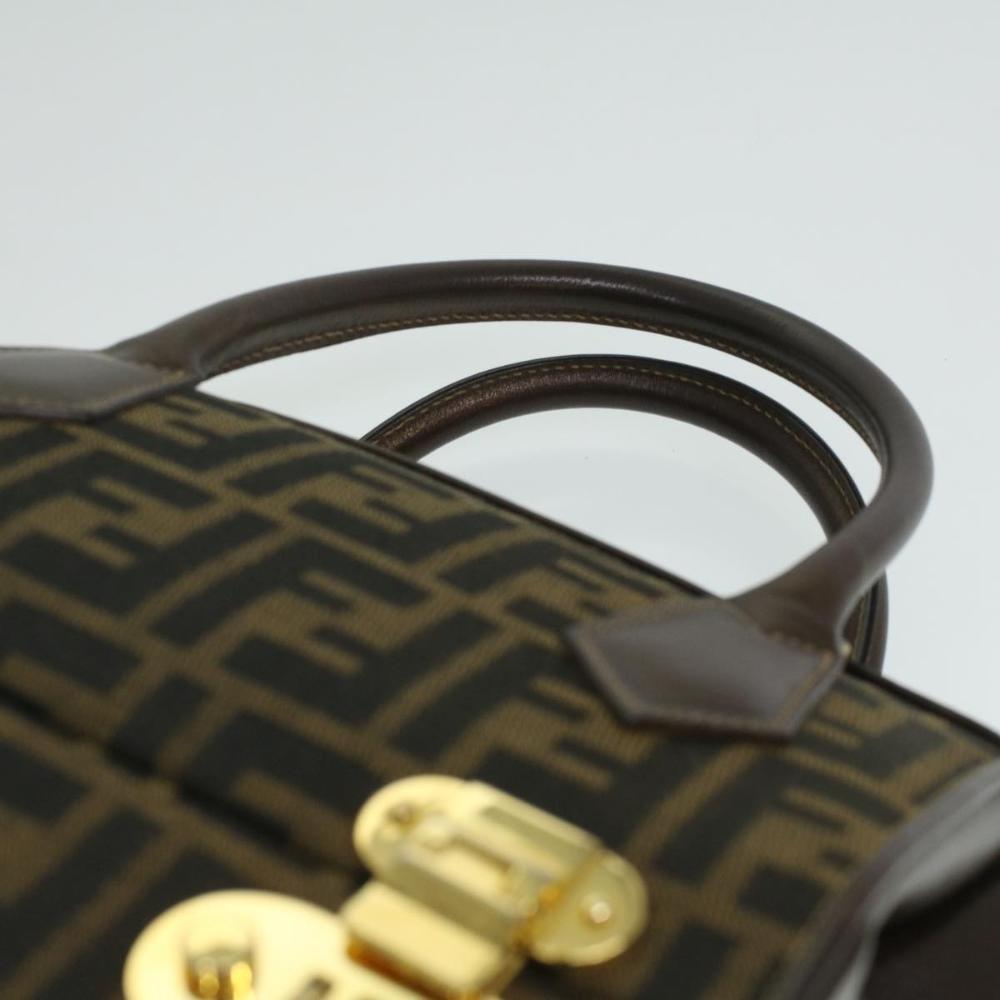 Brown Canvas Fendi Handbag