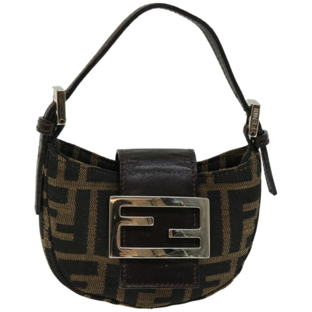 Brown Canvas Fendi Handbag