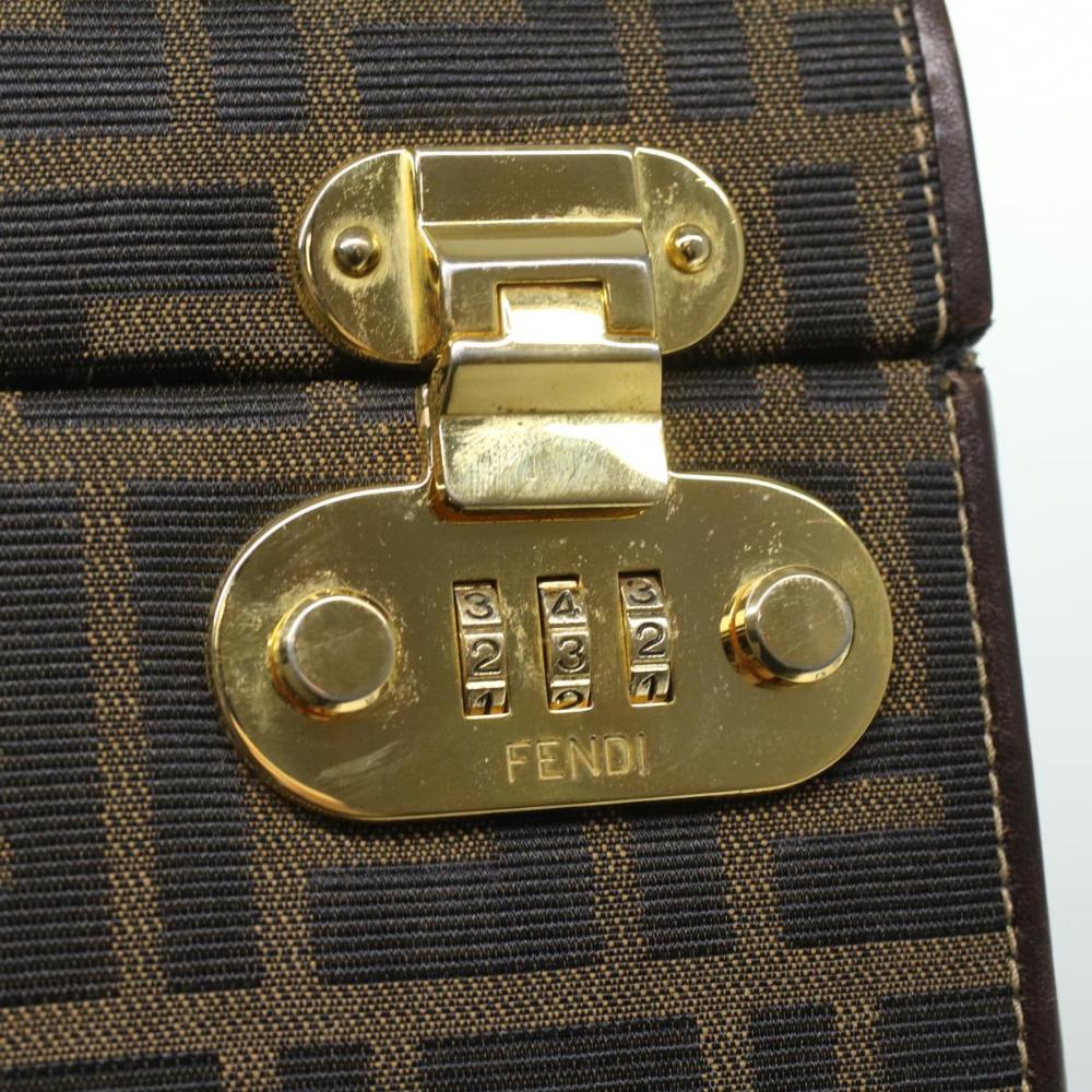 Brown Canvas Fendi Handbag