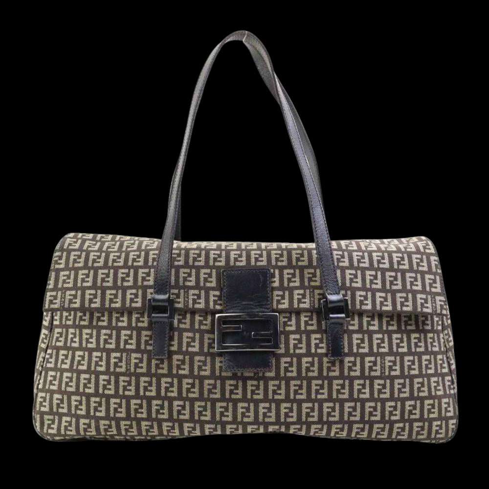 Brown Canvas Fendi Handbag