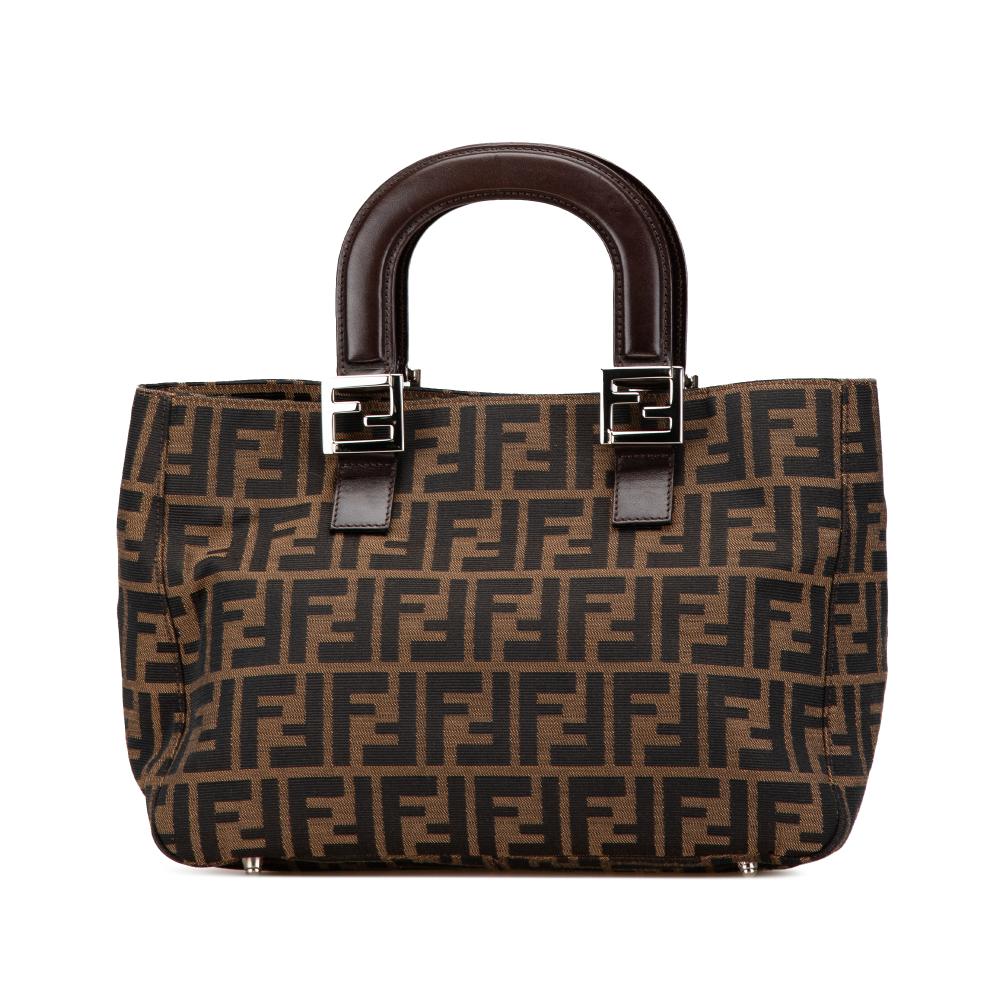 Brown Canvas Fendi Handbag