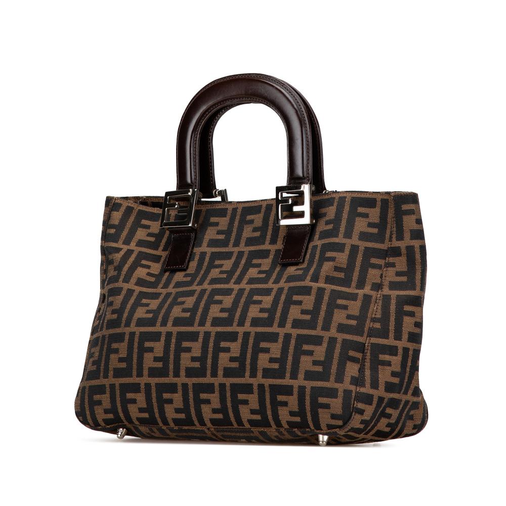 Brown Canvas Fendi Handbag