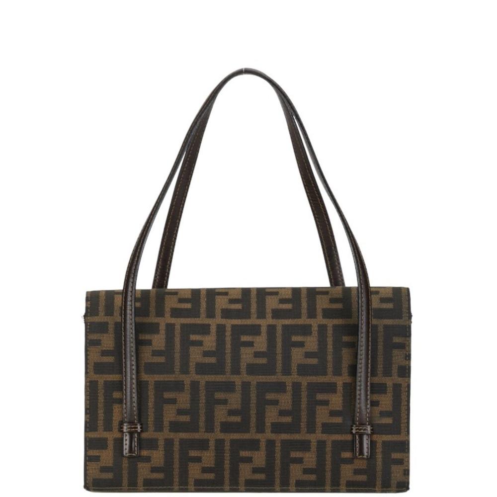 Brown Canvas Fendi Handbag