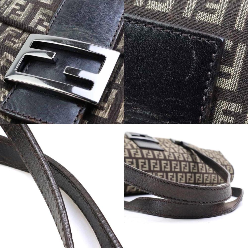 Brown Canvas Fendi Handbag