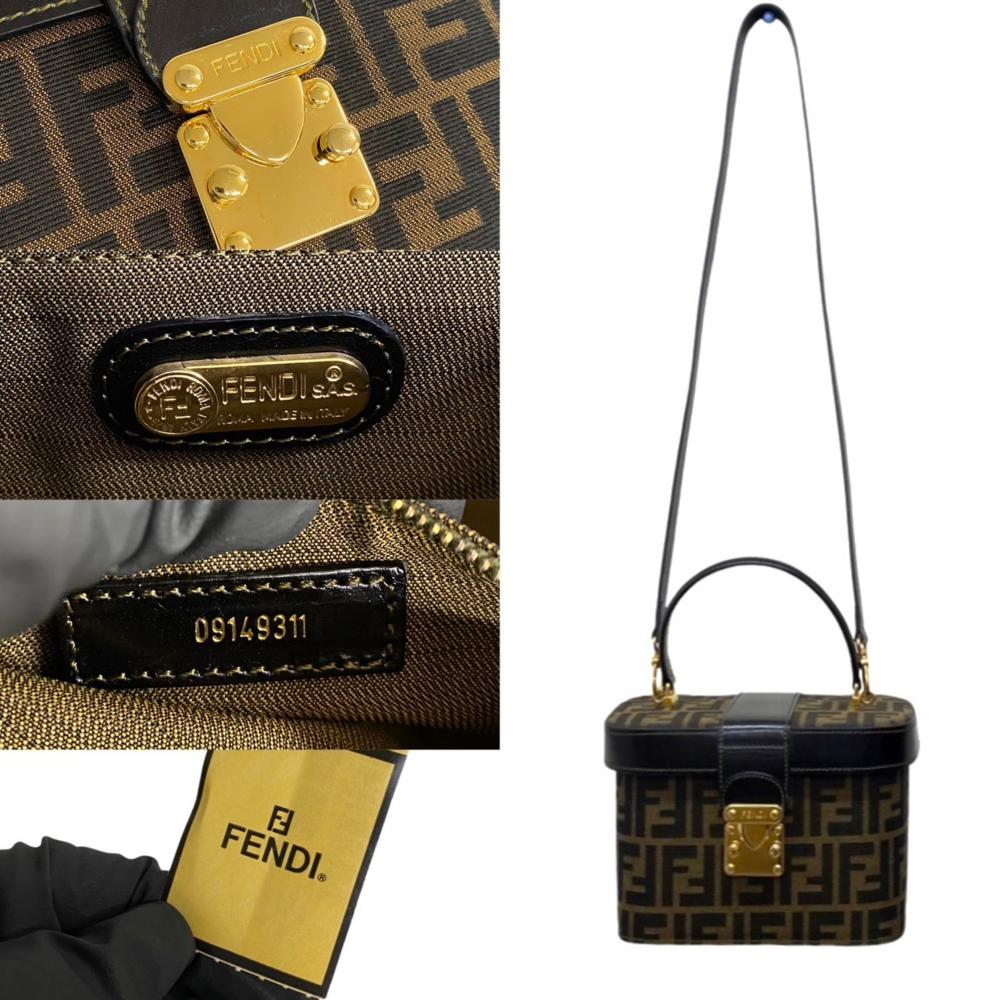 Brown Canvas Fendi Handbag