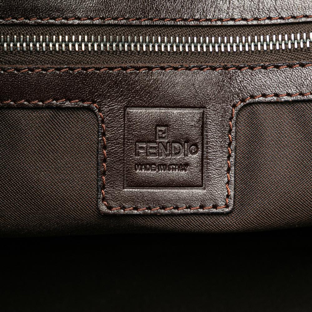 Brown Canvas Fendi Handbag