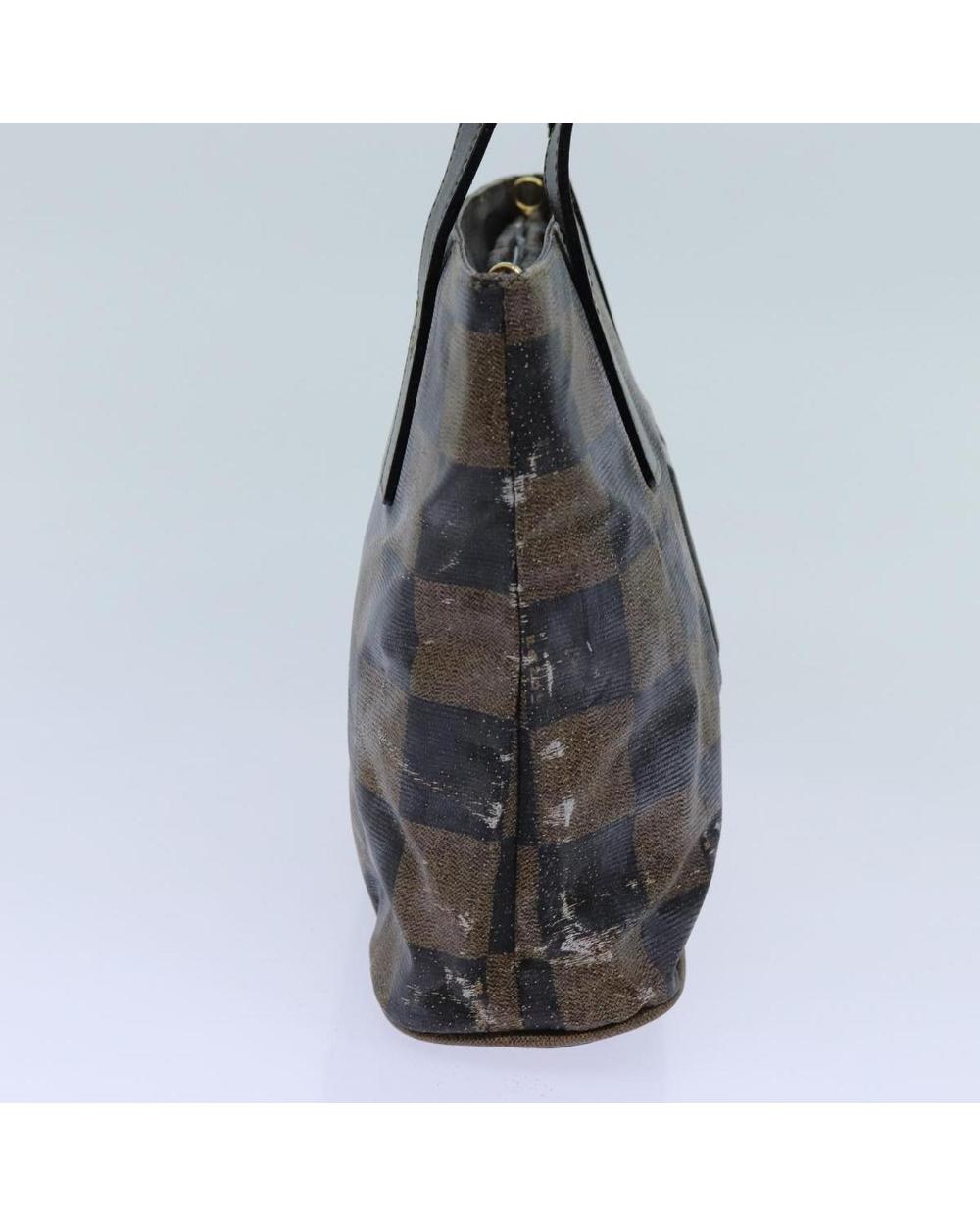 Brown Canvas Fendi Handbag
