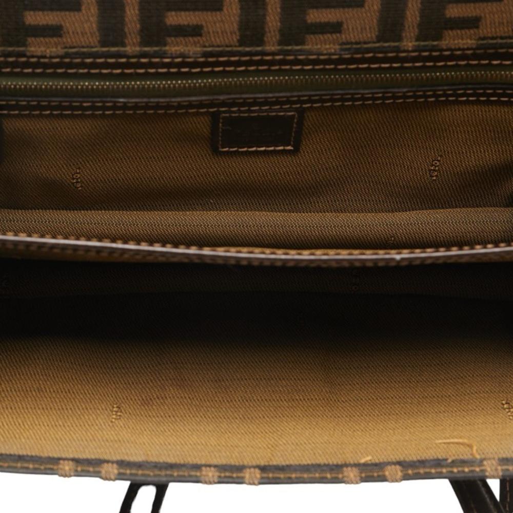 Brown Canvas Fendi Handbag