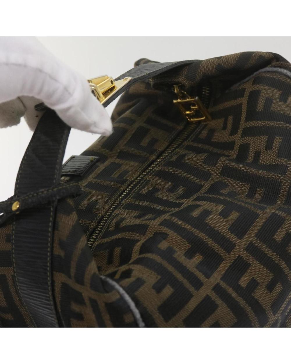 Brown Canvas Fendi Handbag
