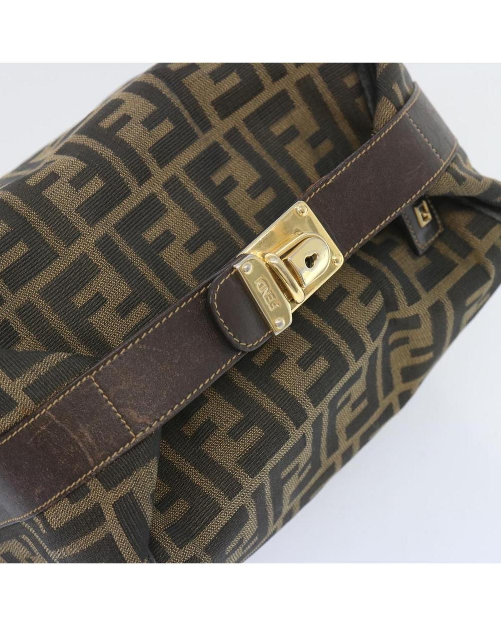 Brown Canvas Fendi Handbag