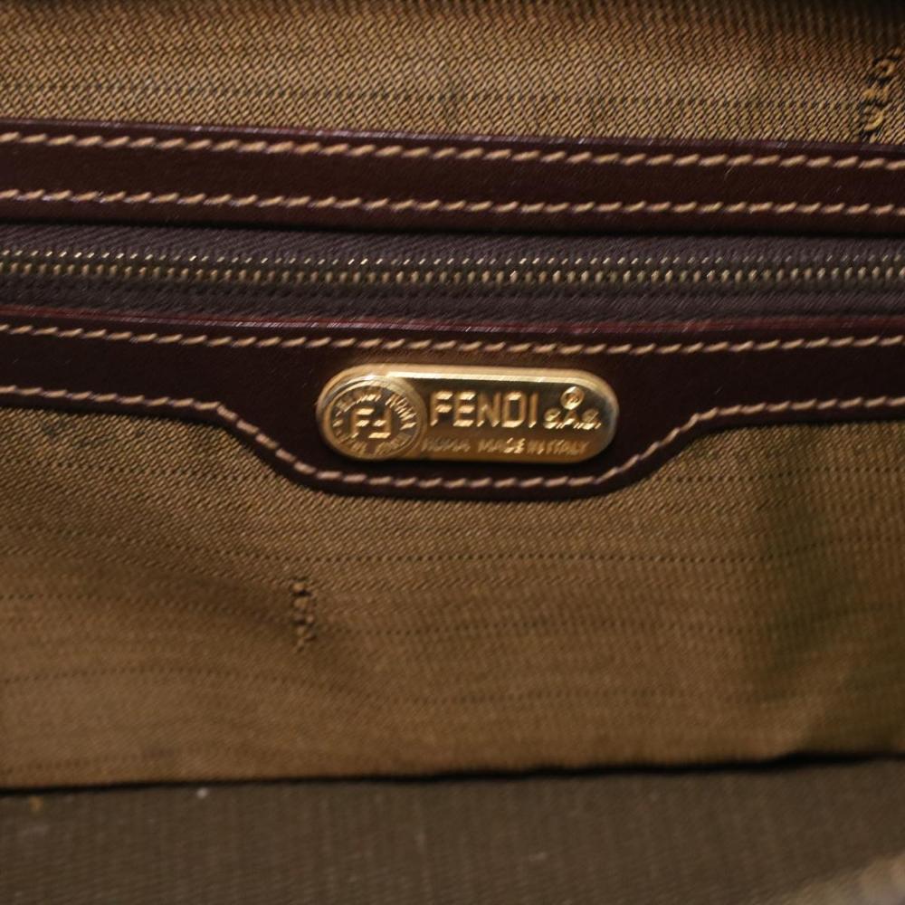 Brown Canvas Fendi Handbag