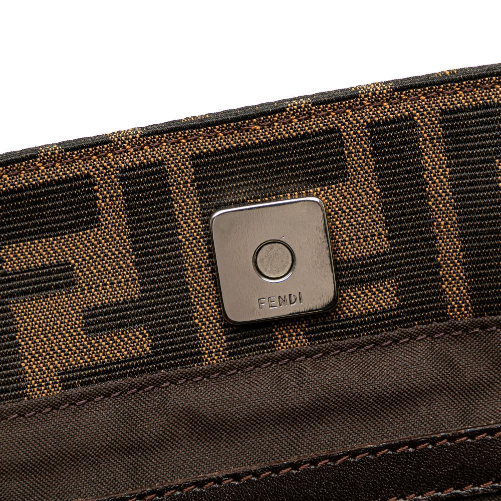 Brown Canvas Fendi Handbag