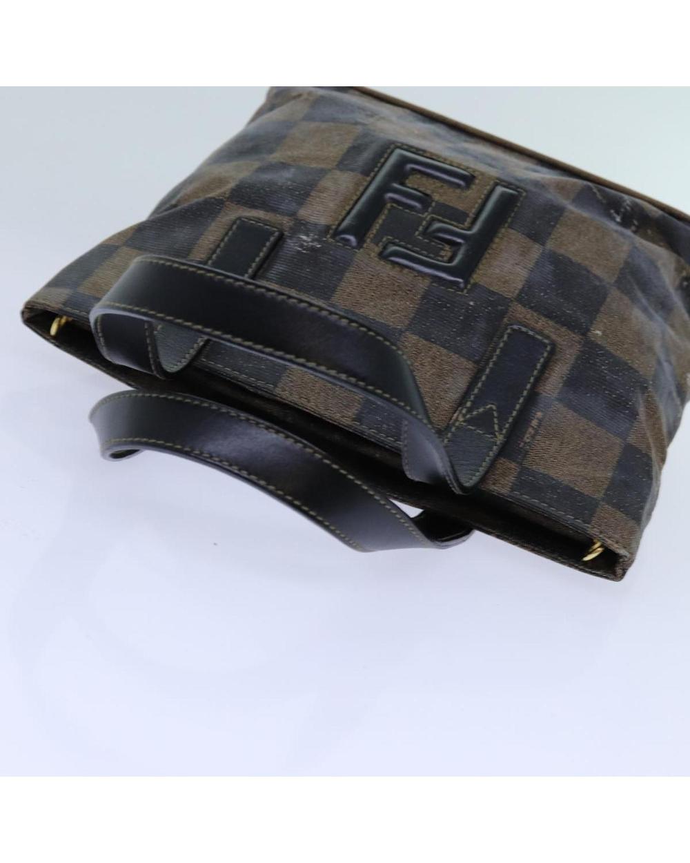 Brown Canvas Fendi Handbag