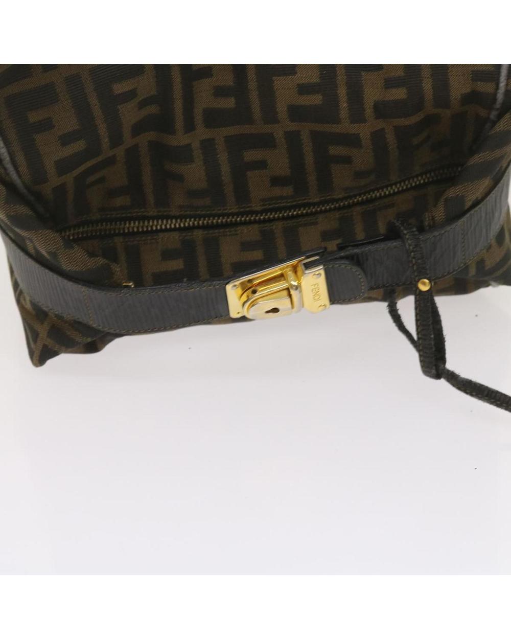Brown Canvas Fendi Handbag