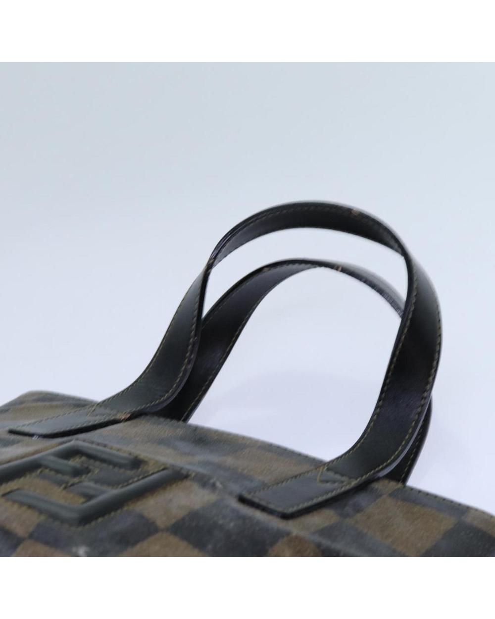 Brown Canvas Fendi Handbag
