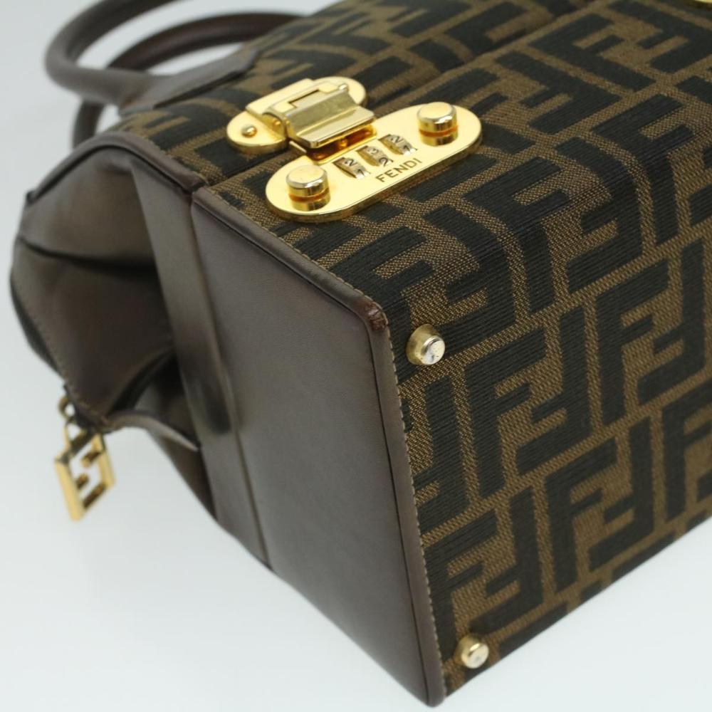 Brown Canvas Fendi Handbag