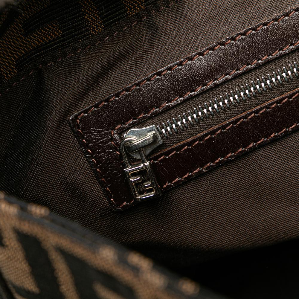 Brown Canvas Fendi Handbag