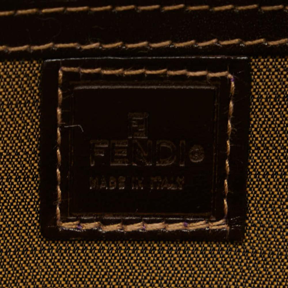 Brown Canvas Fendi Handbag