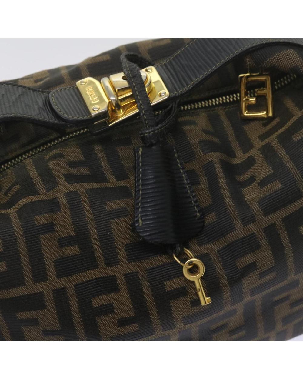 Brown Canvas Fendi Handbag