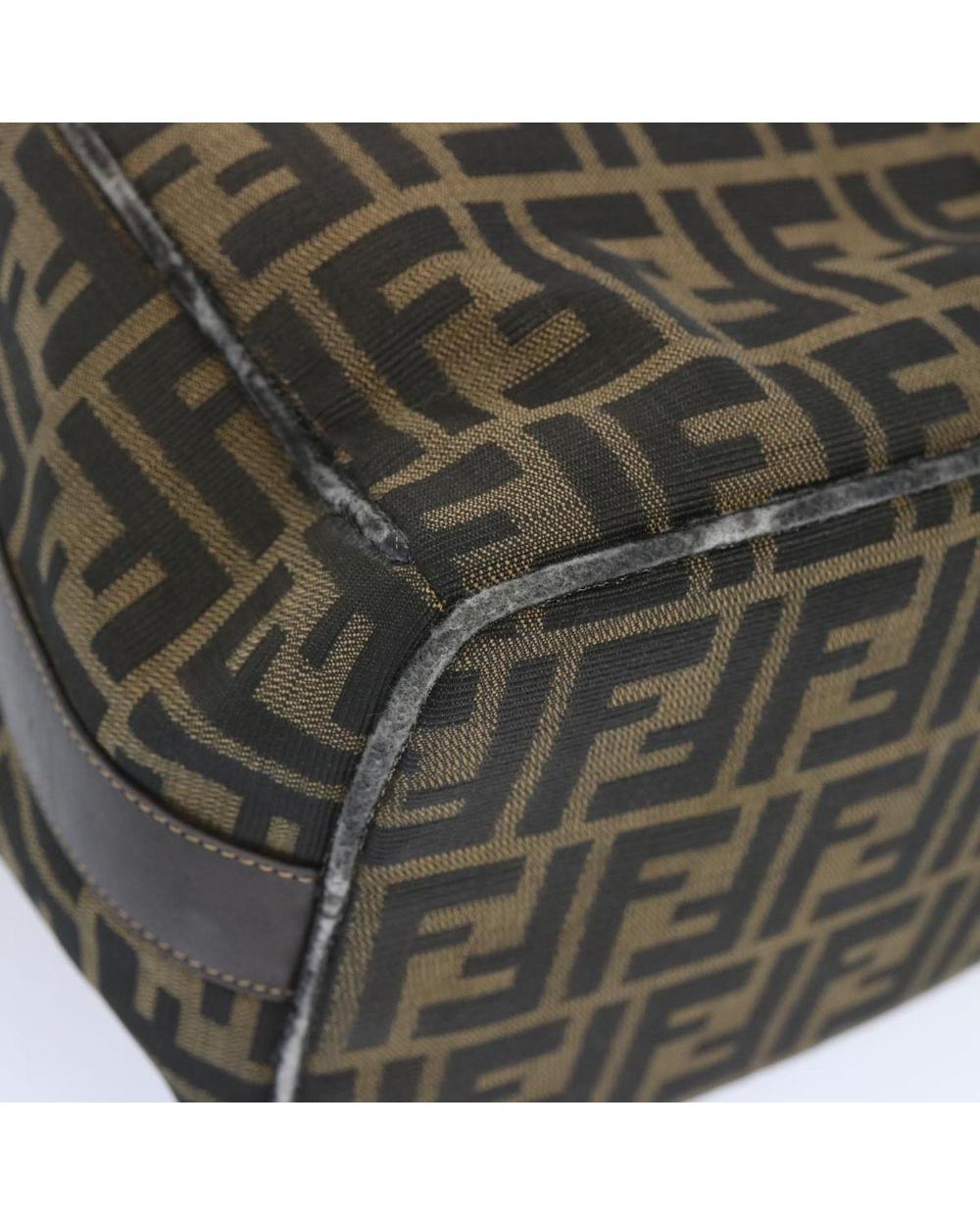 Brown Canvas Fendi Handbag