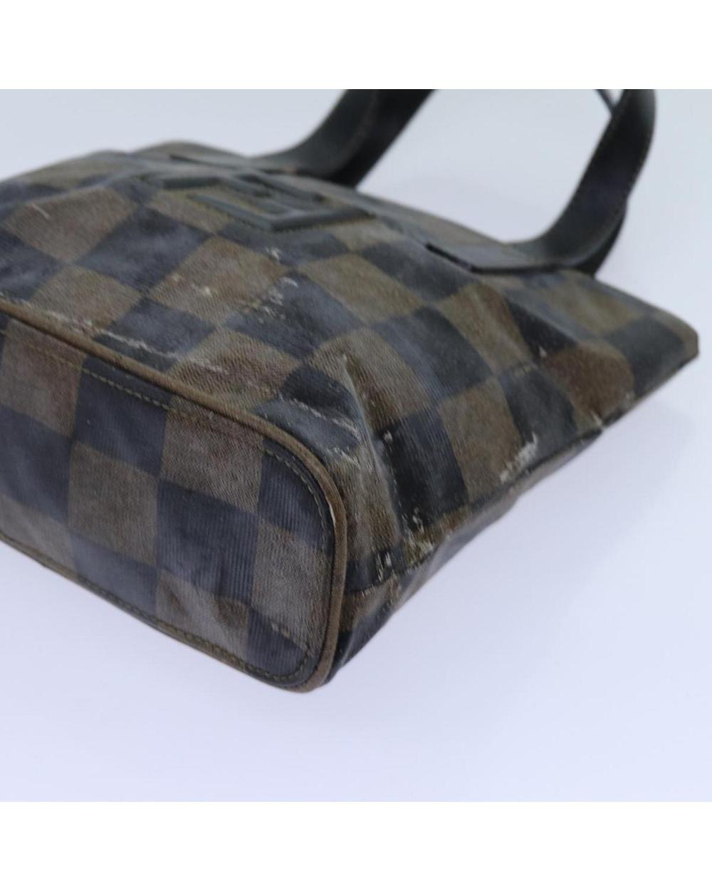 Brown Canvas Fendi Handbag
