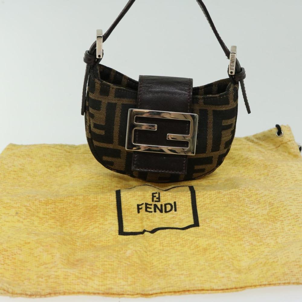 Brown Canvas Fendi Handbag