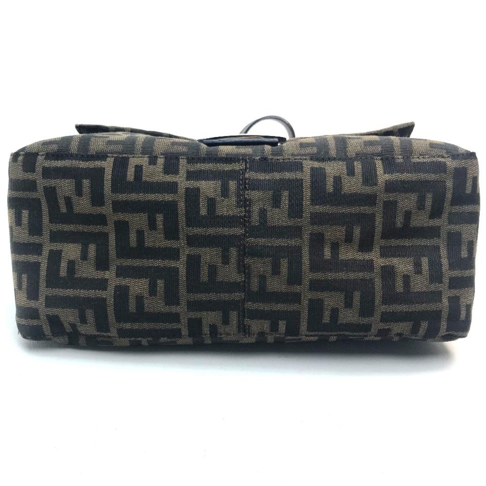 Brown Canvas Fendi Shoulder Bag
