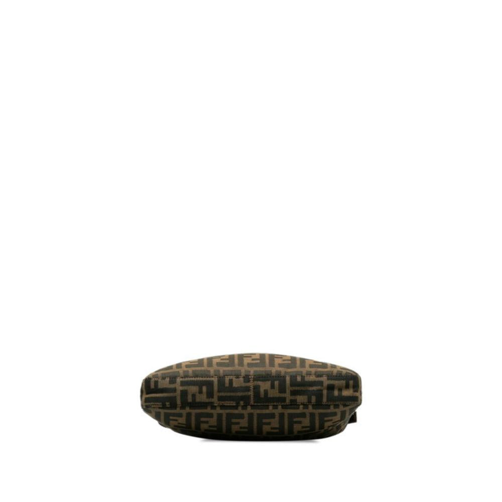 Brown Canvas Fendi Shoulder Bag
