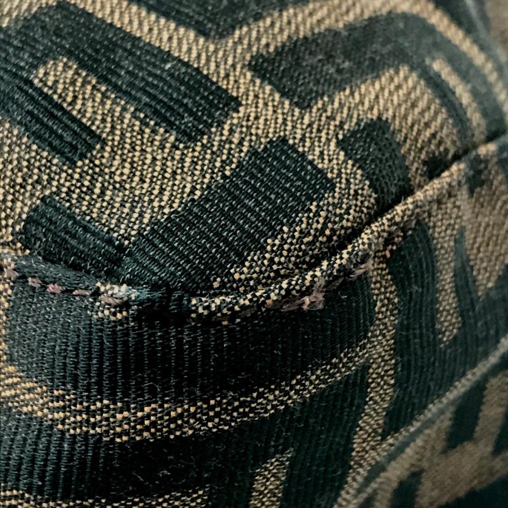 Brown Canvas Fendi Shoulder Bag