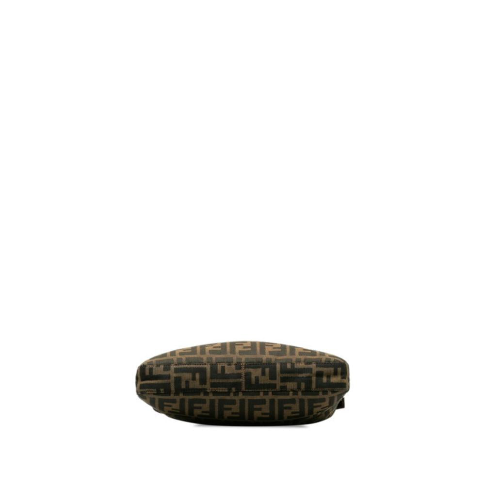 Brown Canvas Fendi Shoulder Bag