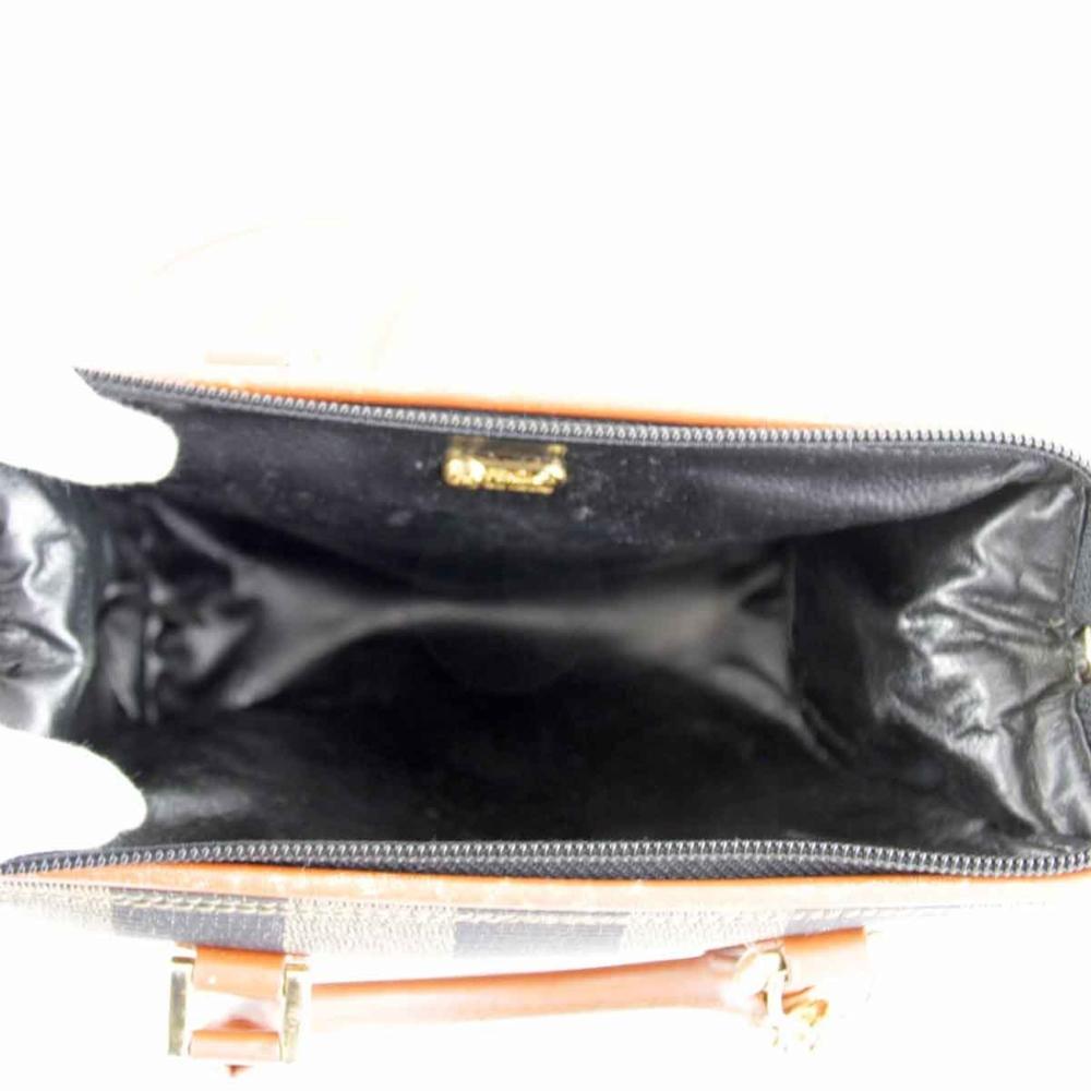 Brown Canvas Fendi Shoulder Bag