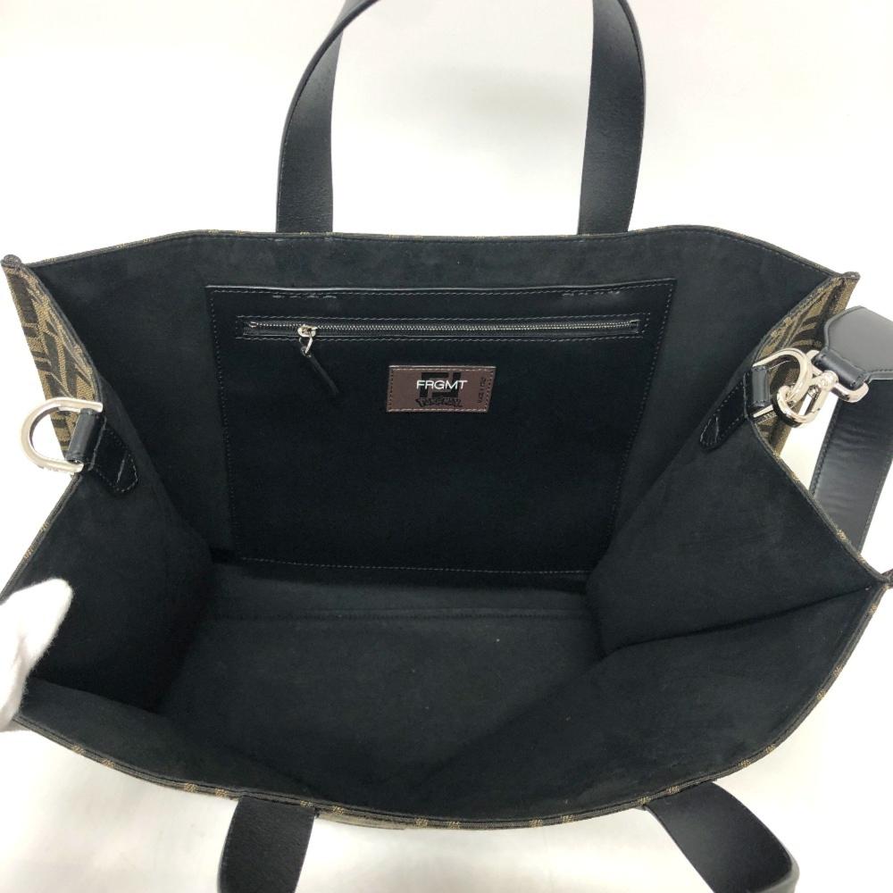 Brown Canvas Fendi Tote