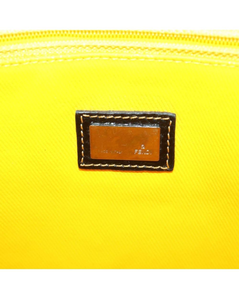 Brown Canvas Fendi Tote