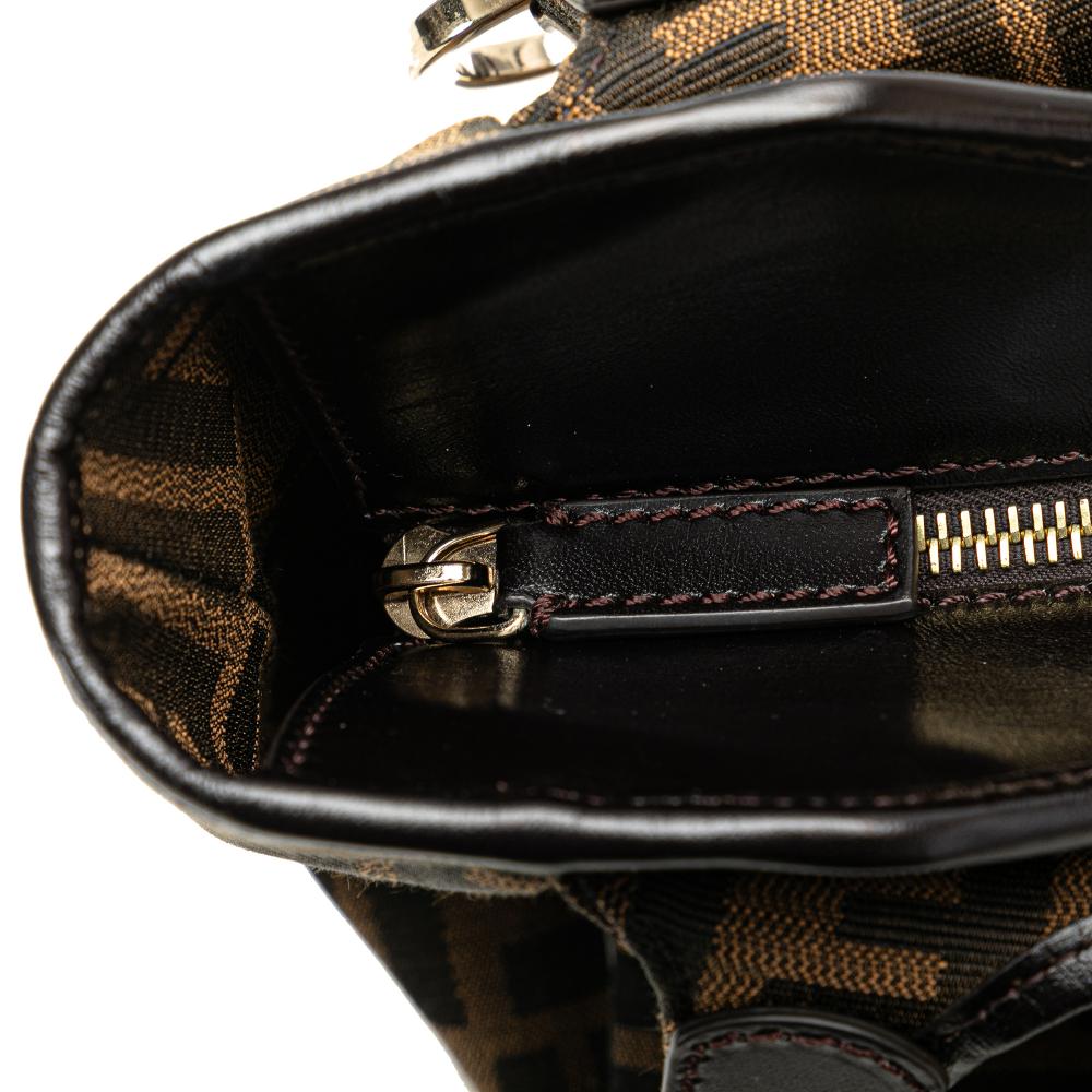 Brown Canvas Fendi Tote
