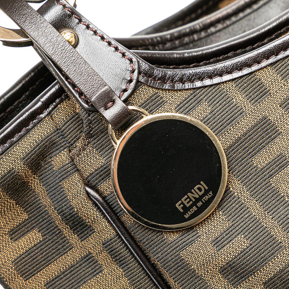 Brown Canvas Fendi Tote