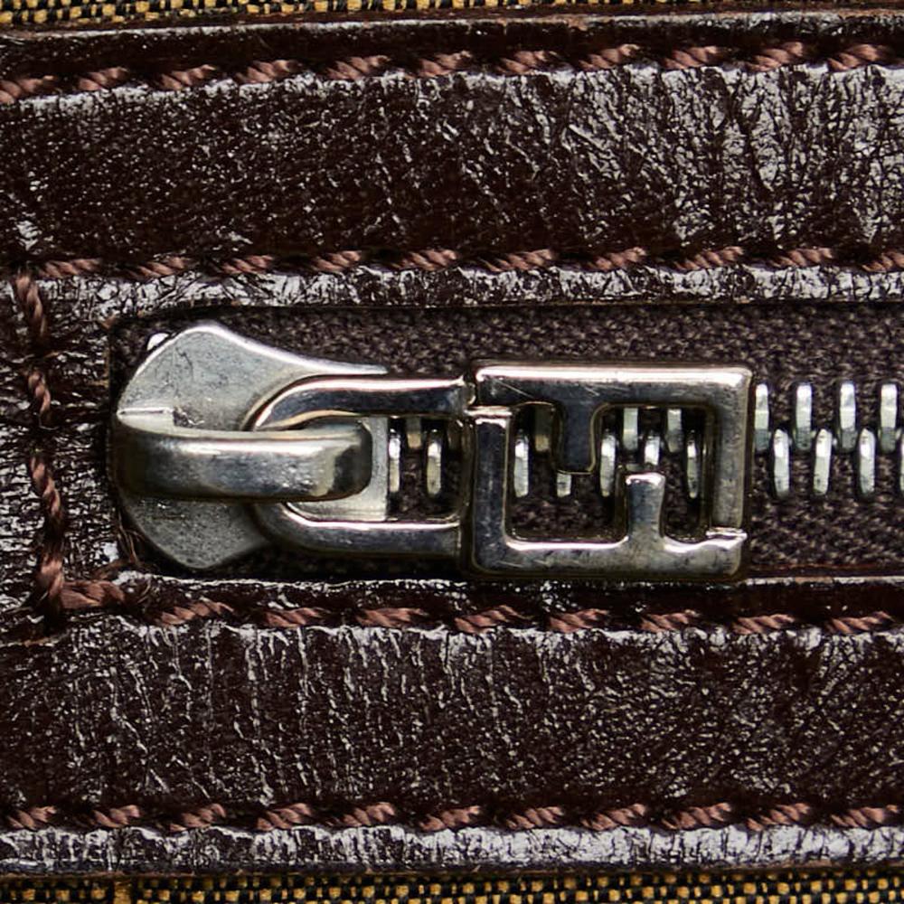 Brown Canvas Fendi Tote