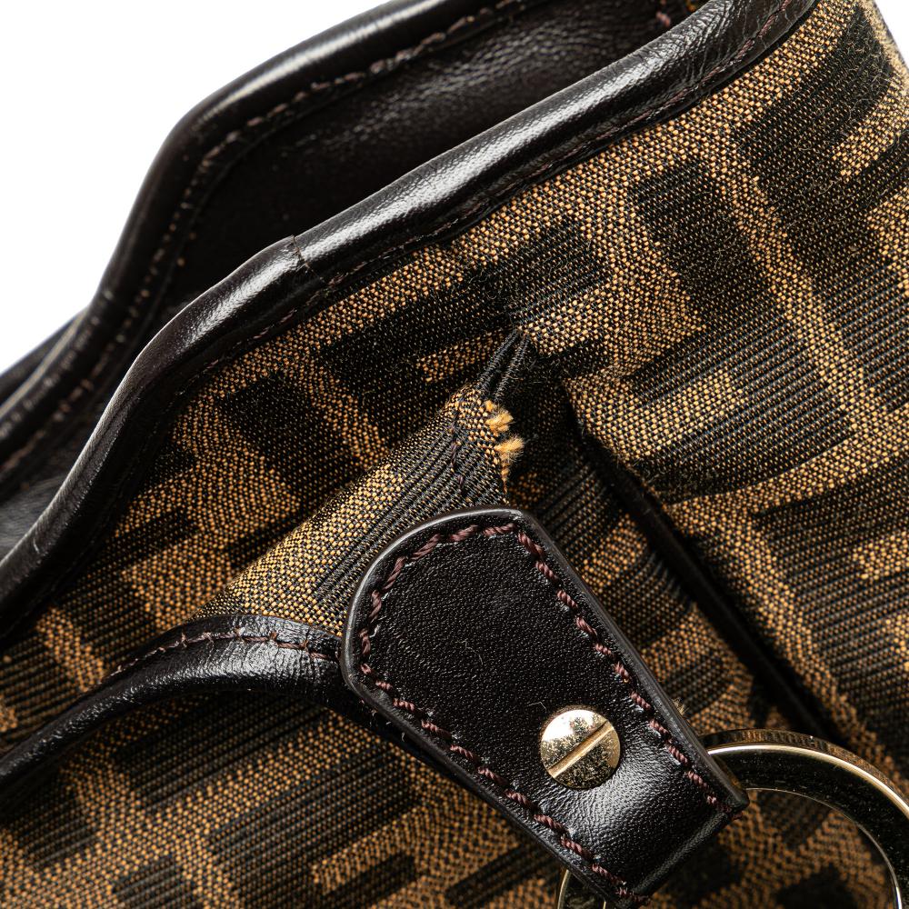 Brown Canvas Fendi Tote